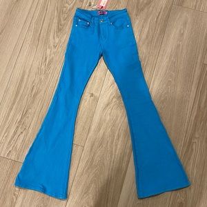 Edikted BLUE bell bottom jeans size XS NWT